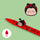 Legami Lovely Friends Gel Pen Ladybug (Red)