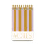 Large Twin Wire Notepad - Stripes