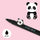 Legami Lovely Friends Gel Pen Panda (Black)