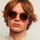 A Kjaerbede Marvin Sunglasses - Champagne On Model