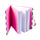 Green Stripes Elasticated Mini Jotter