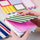 Green Stripes Elasticated Mini Jotter