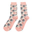 Miss Sparrow Happy Cats Pink Socks