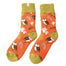 Miss Sparrow Thick Winter Socks Woodland Orange