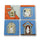 Moomin House Ceramic Coasters Set of 4