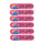 HiJinx Set of 6 Emery Board Nail Files Glow Getter