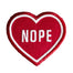 These Are Things Iron-On Patch - Nope Heart