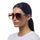 OKKIA Alessia Pink Light Havana (Brown Lens) Sunglasses