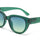 OKKIA Silvia Transparent Green Sunglasses