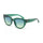 OKKIA Silvia Transparent Green Sunglasses