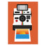 Orange Polaroid Camera Print