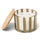 Paddywax Al Fresco Striped Candle - Cotton & Teak
