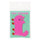 Greeting Life Puffy Toy Sticker - Pink Cat Red Socks