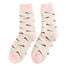 Miss Sparrow Thick Winter Socks Little Robins Silver