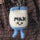 Ohh Deer Silly Bean Keyring - Milk