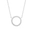 Estella Bartlett Circle CZ Necklace - Silver