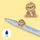 Legami Lovely Friends Gel Pen Sloth (Blue)