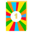 Age 1 Brights Birthday Card
