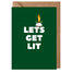 Lets Get Lit Christmas Card