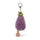 Jellycat Vivacious Aubergine Bag Charm side