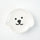 Ceramic Trinket Dish - White Dog