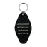 Willing To Discuss True Crime Retro Keyring