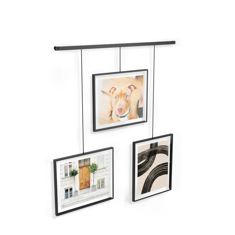 Umbra Exhibit Multi Photo Display, Set of 3 Black Utility Gift UK