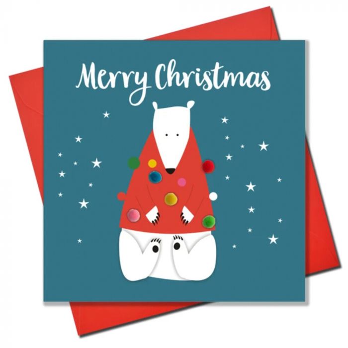 Polar Bear Jumper Christmas Card - Utility Gift
