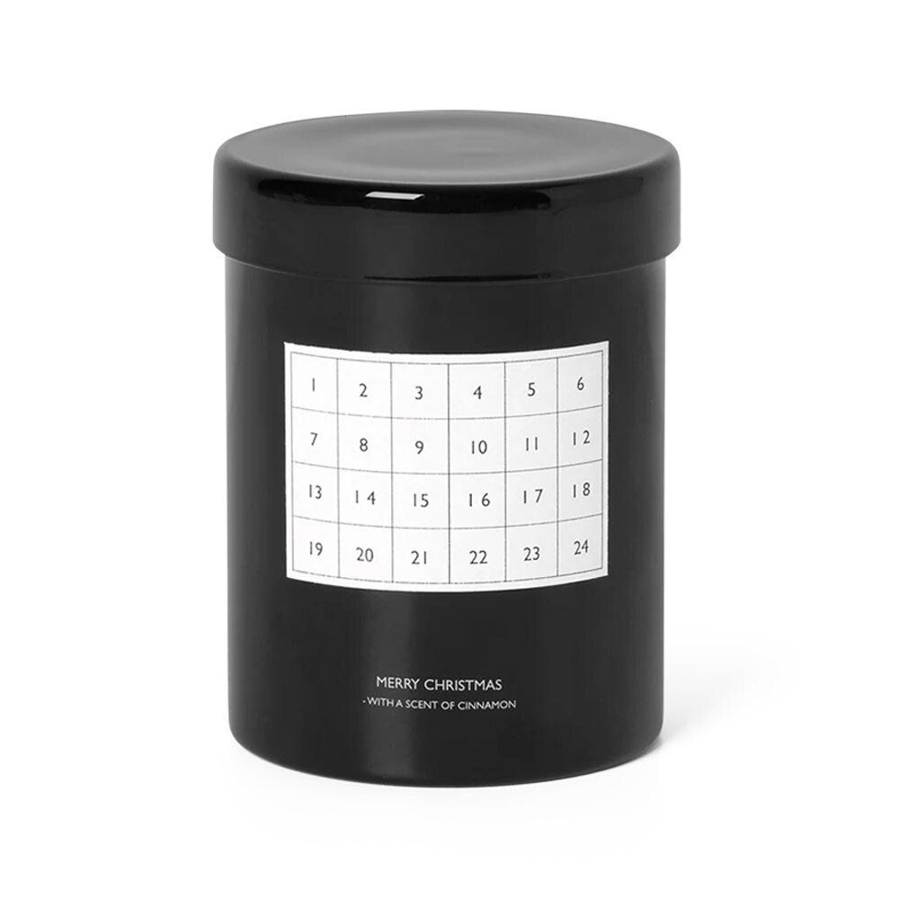 Ferm Living Scented Christmas Calendar Candle - Black