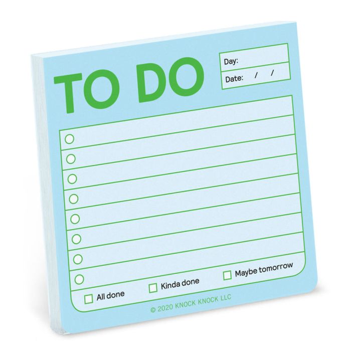 To Do Sticky Notes - Blue
