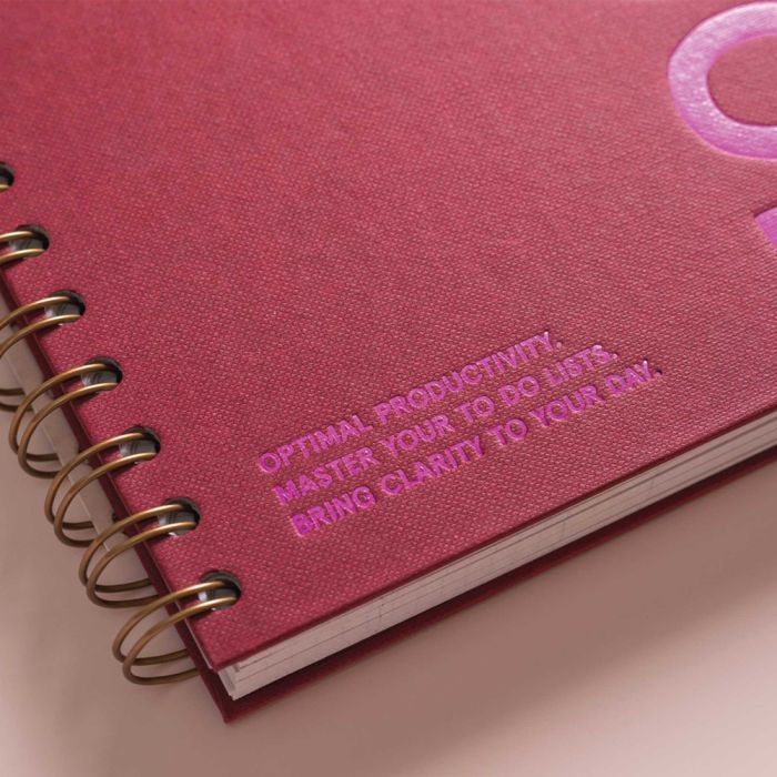 Good Tuesday A5 Undated Productivity Planner - Burgundy