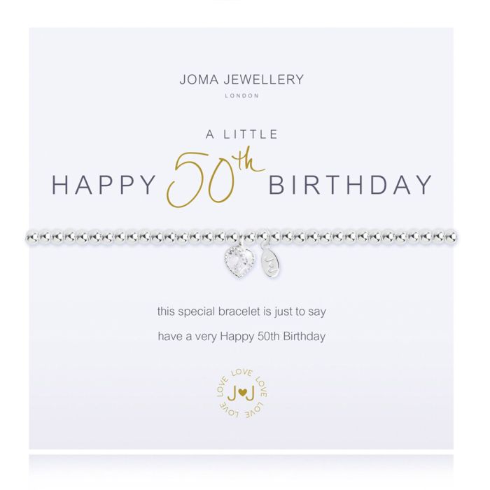Joma Jewellery A Little 50th Birthday Bracelet