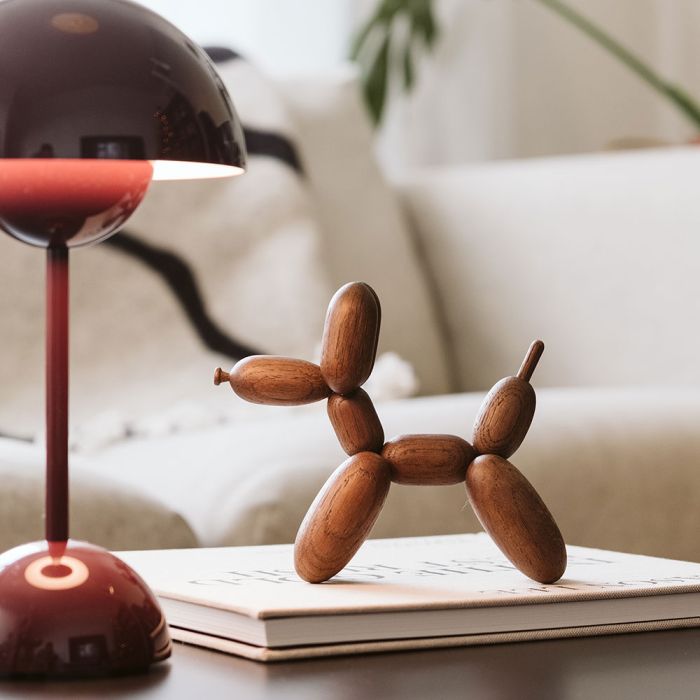 Boyhood Balloon Dog Smoked Stained Oak - Small | Utility Gift UK