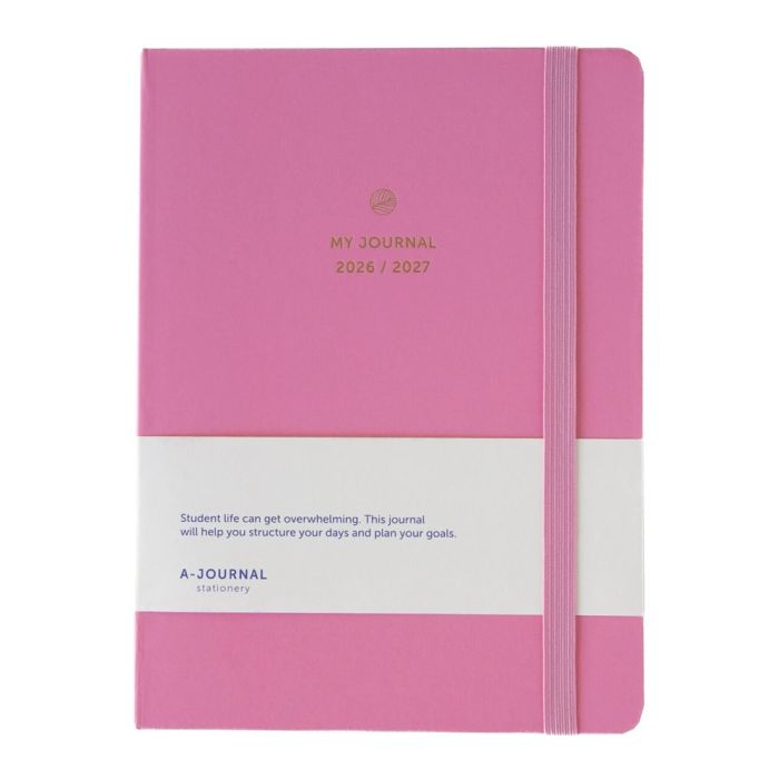 A-Journal School Diary 2026-2027 - Pink