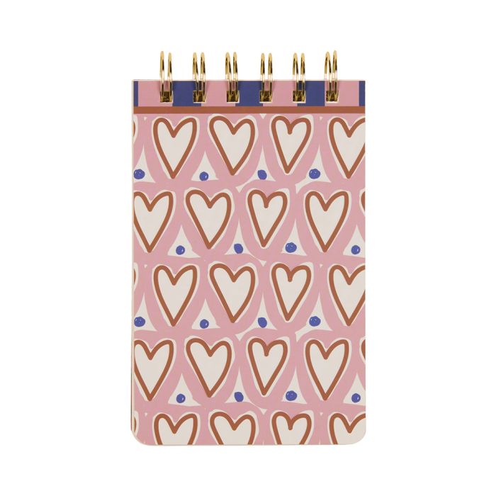A Dopo Twin Wire Notepad - Hearts