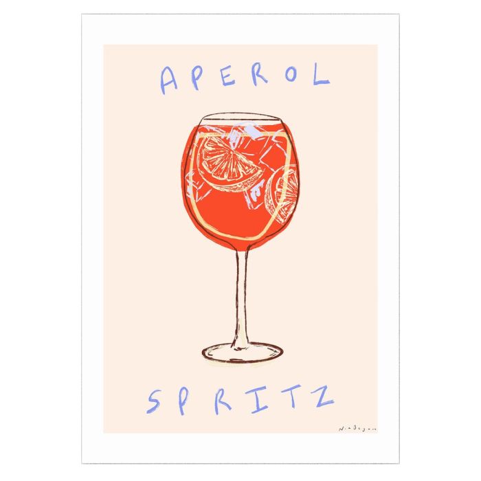 East End Prints Aperol Spritz Time A3 Print