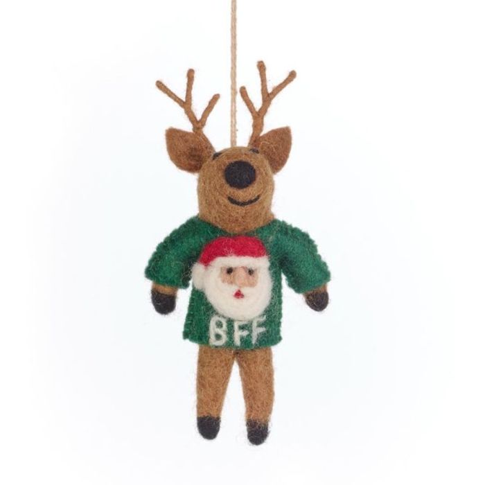 Felt So Good BFF Reindeer Christmas Decoration