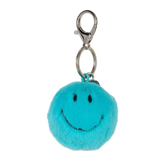 Bon Ton Toys Smiley Fuzzy Keychain - Blue