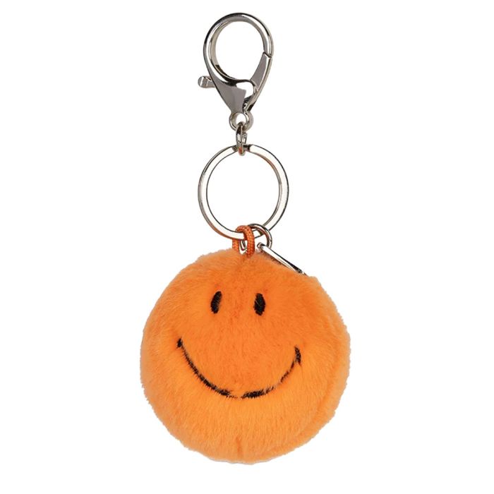 Bon Ton Toys Smiley Fuzzy Keychain - Orange