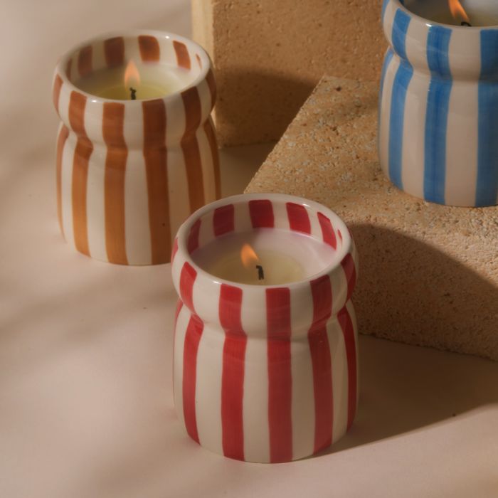 Cabana Red Candle - Hibiscus Bay