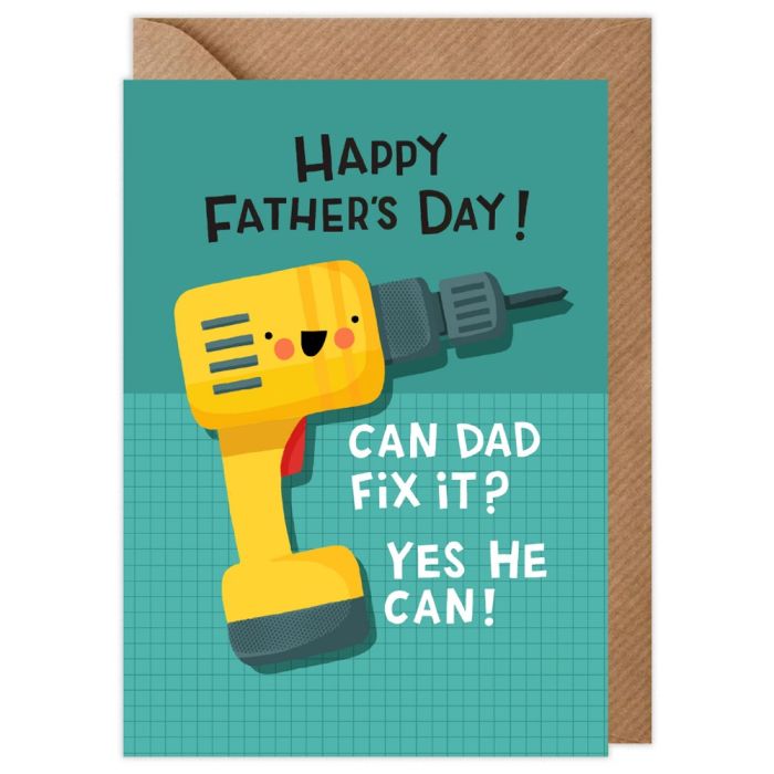 Can Dad Fix It Father's Day Card