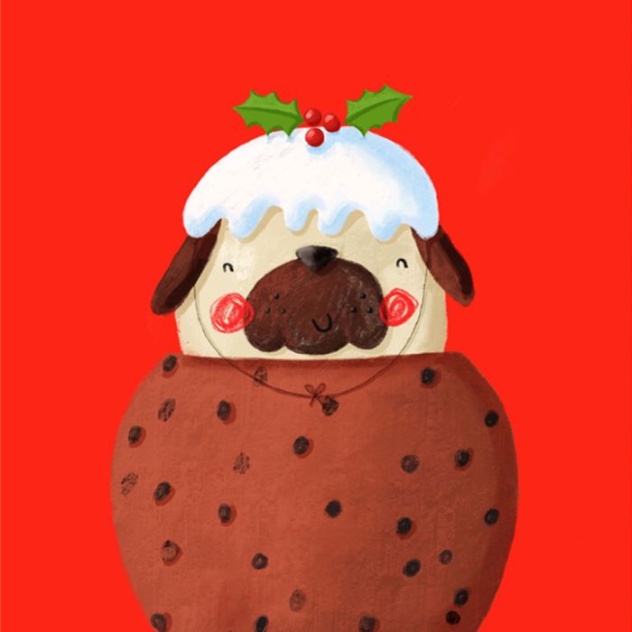 Christmas Pug-ing Card