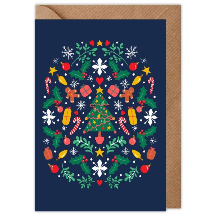 Christmas Tree Foliage Christmas Card