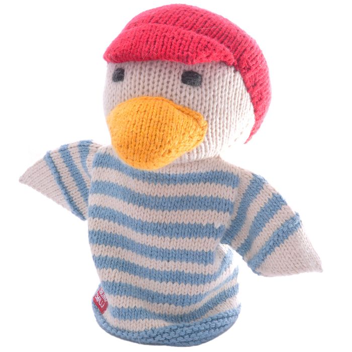 ChunkiChilli Duck Knitted Hand Puppet