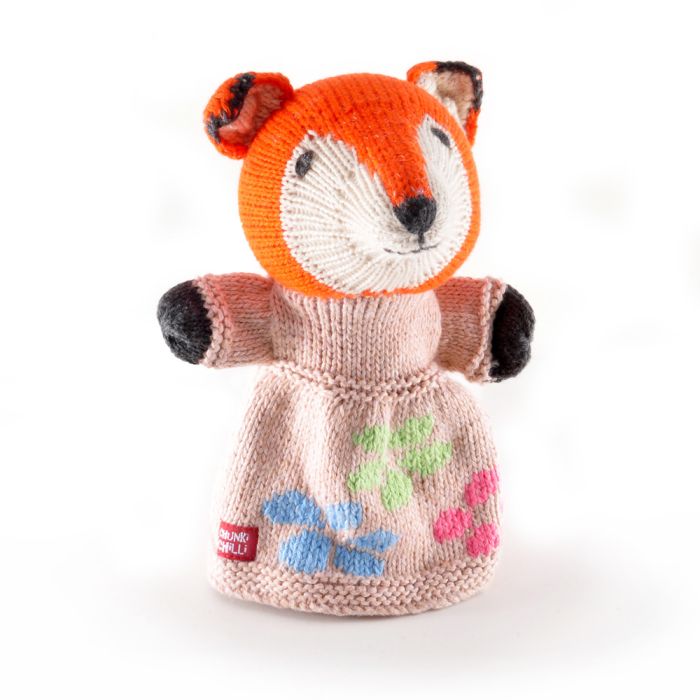 ChunkiChilli Fox Knitted Hand Puppet