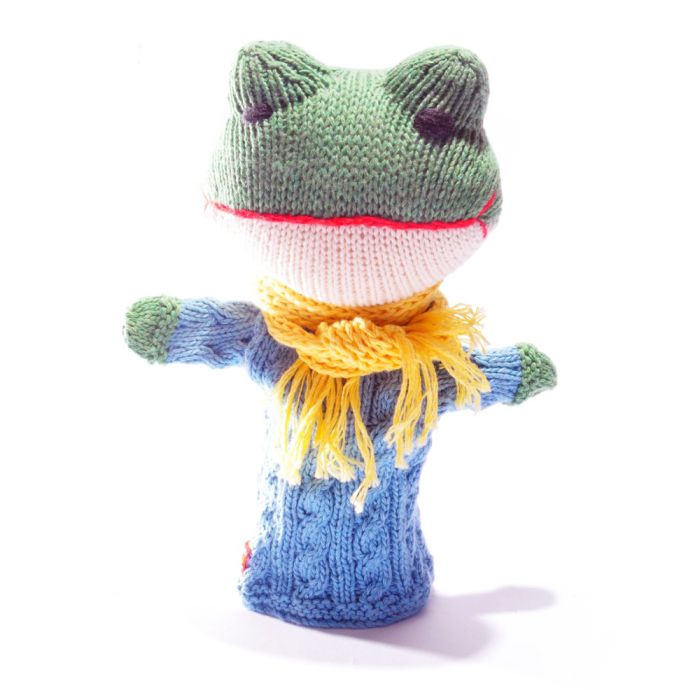ChunkiChilli Frog Knitted Hand Puppet