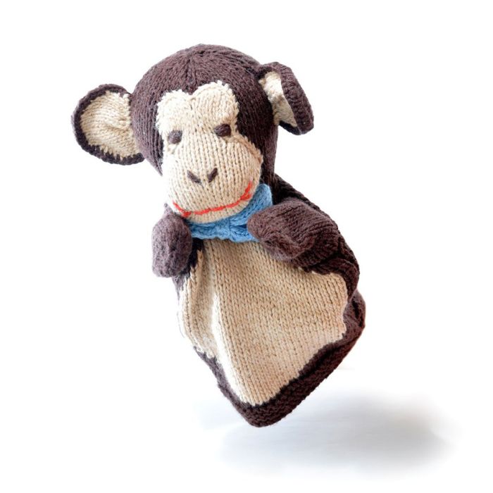 ChunkiChilli Monkey Knitted Hand Puppet 