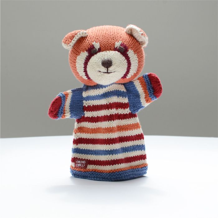 ChunkiChilli Red Panda Knitted Hand Puppet