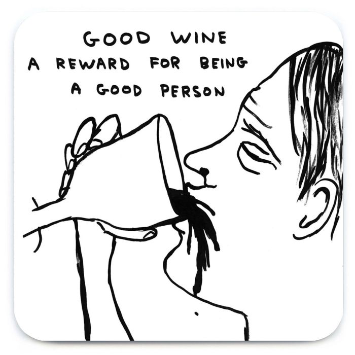 David Shrigley Good Wine Coaster