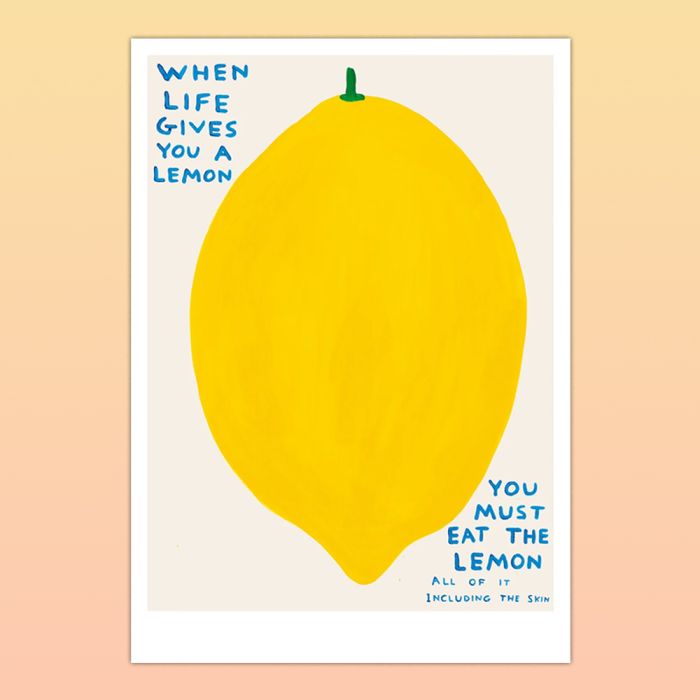 David Shrigley Lemon A5 Postcard Print 